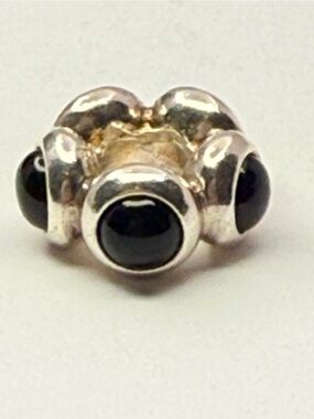 Retired Pandora Goodnight Kiss Black Onyx Charm 790538O